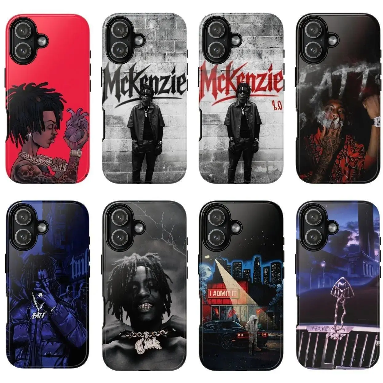 FattMack Untreated Trauma, Album Rap Art Album Phone Cases