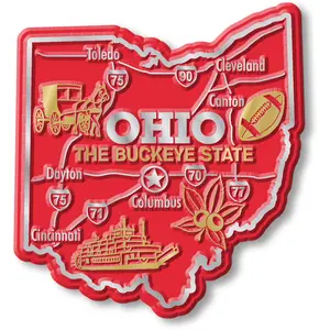 Ohio Giant State Magnet by Classic Magnets, 3" x 3.3"