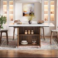 White & Brown with Storage (63")