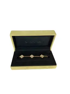 Pre-owned Van Cleef & Arpels Vintage Alhambra Bracelet 18K yellow gold with white mother of pearl