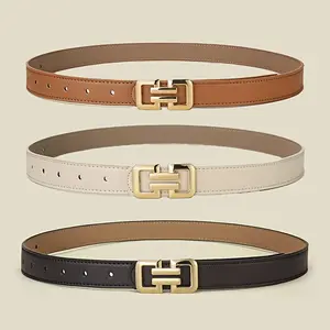 3-Piece set - women's belt is fashionable and versatile, with jeans thin belt, small trousers simple belt, spring and summer thin belt for women, suitable for daily wear, parties, weddings and special occasions