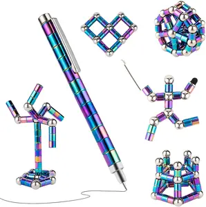 Color Fidget Pen,Magnetic Pen Fidget Toys,Cool Gadget Best for Stress and Anxiety Relief and Kill Time,Sensory Tool EDC Fidgeting Game,Unique Gifts for Adults and Teens