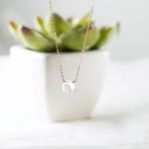 Mika White Topaz Necklace
