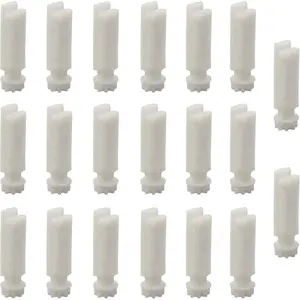 20Pcs Vertical Blind Stem Replacement White Stems for Window Carrier Vanes Headrail Repair Kit Vertical Blinds Curtain Accessories