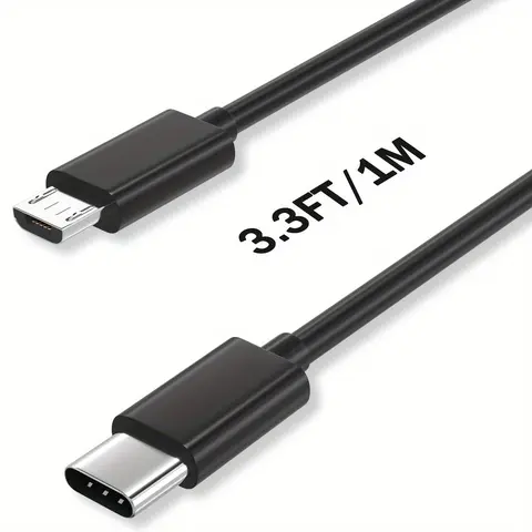 USB-C OTG to Micro USB Cable, Charger Data Sync Cord, Type C Charging, Fast Charging Solution, Fast Charging Cables, Charging Cable for Samsung Galaxy S7 S6, LG, Kindle, PS4 Xbox Controller, Android Phone