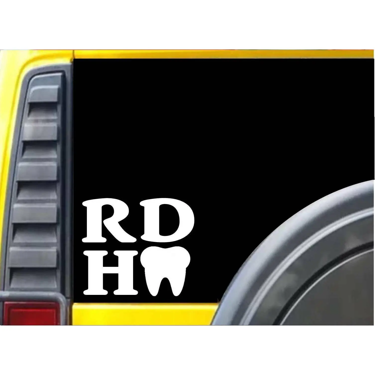 RDH Tooth L117 6 inch dental hygienist dentist decal sticker