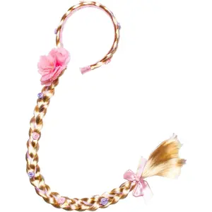 SQ-CPA002 Long Hair Princess Hairpiece Long 29" Cosplay Braided Wigs for Girls Princess Dress Up Accessories (Rapunzel Headband)