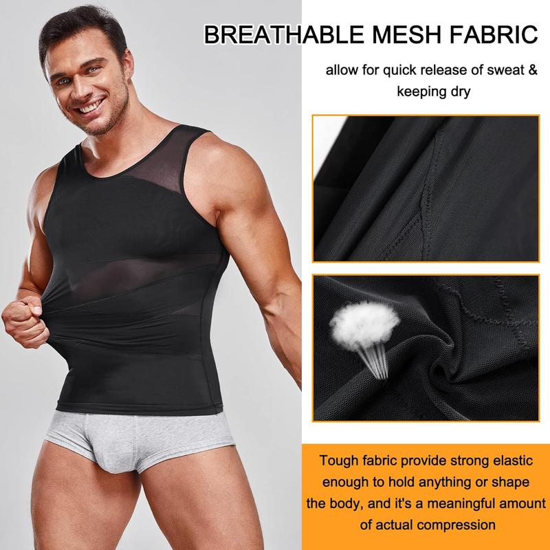 Men's Compression Shirt Body Shaper Vest Tight Tummy Underwear Tank Top Smoothing Chest Shapewear Breathable Workout Gym Tank Sports Clothing Men's Compression Shirt Body Shaper Vest Tight Tummy Underwear Tank Top Smoothing Chest Shapewear Breathable Workout Gym Tank Sports Clothing
