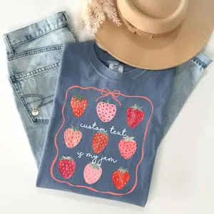 Comfort Colors Custom Teacher TShirt, 1st 2st Grade Teacher TShirt, Back to School Tee, Strawberry Teacher TShirt Gift for Her