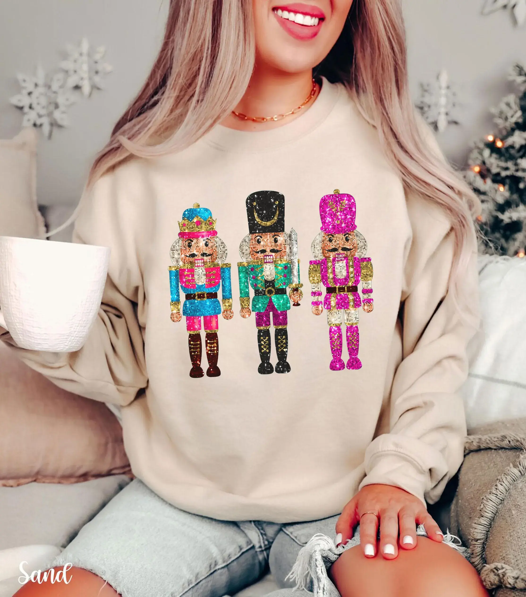 Nutcracker Christmas Sweatshirt, Vintage Holiday Crewneck, Retro Christmas Sweater, Festive Winter Gift, Cozy Holiday Shirt