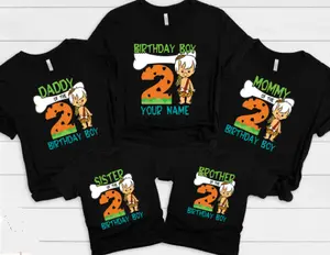 Flintstones Birthday Shirt, Cartoon T-Shirt.