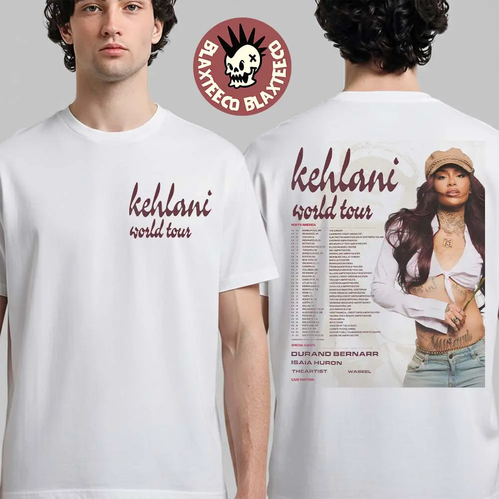 Kehlani World Tour 2026 North America Schedule Dates Two Sided T-Shirt