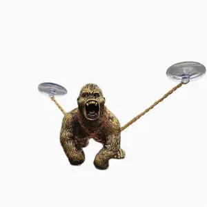 Cross-Border Gorilla Car Ornament Design, Violent Gorilla Artistic Decoration, Majestic and Powerful Gorilla Figurine, Unique Vehicle Decor