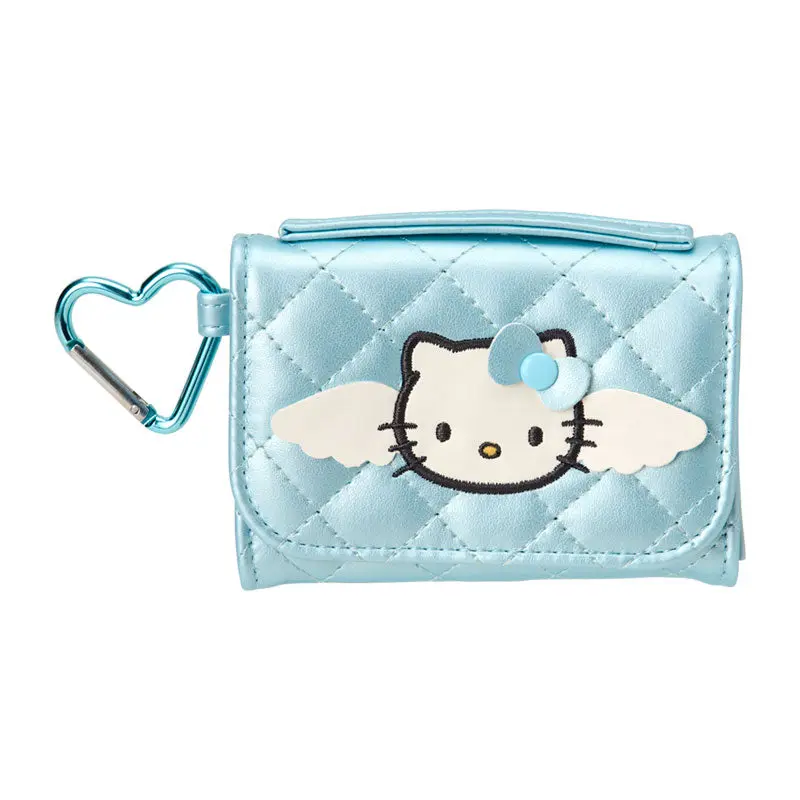 Women's Hello Kitty Mini Quilt Series Blue Coin Purse, Coins+Cards Sorted, Coin-Safe Zip Women's Hello Kitty Mini Quilt Series Blue Coin Purse, Coins+Cards Sorted, Coin-Safe Zip
