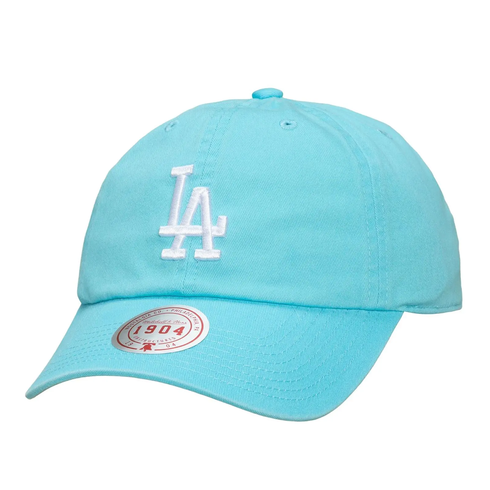 Los Angeles Dodgers Light Blue Pastel Dreams Strapback Adjustable Hat MLB Throwback Cap Fan Gear Mitchell & Ness