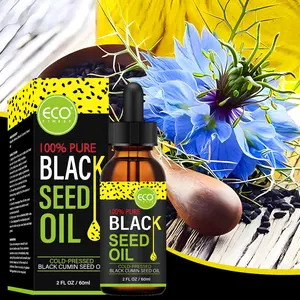 [Good for body]ECO FINEST Black Seed Oil - 3 Times Thymoquinone, Cold-Pressed, 100% Turkish Black Cumin Seed Oil, Liquid Pure Blackseed Oil,