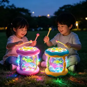 Baby Ocean Projection Musical Toy - Sensory, Interactive, Rotating Lights, Adjustable Volume, Hand Clap Drum, Crawling Stimulus, Unisex, Ideal Educational Gift for Baby Kids Toddlers Infants outdoorfun