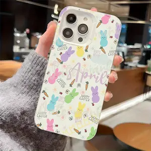 Easter iPhone case, shockproof TPU protective cover, cute holiday design, perfect gift, suitable for iPhone 17/16/15/14/13/12/11/X/XS/XS Max, birthday gift, suitable for both men and women