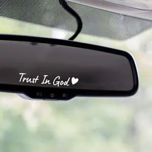 Mirror stickers, female-applicable car stickers, faith mirror stickers, religious car accessories, car mirror accessories, Universal Car Sticker, Car Decorative Sticker