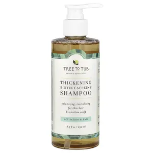 Tree To Tub Thickening Biotin Caffeine Shampoo, Activation Blend , 8.5 fl oz (250 ml)