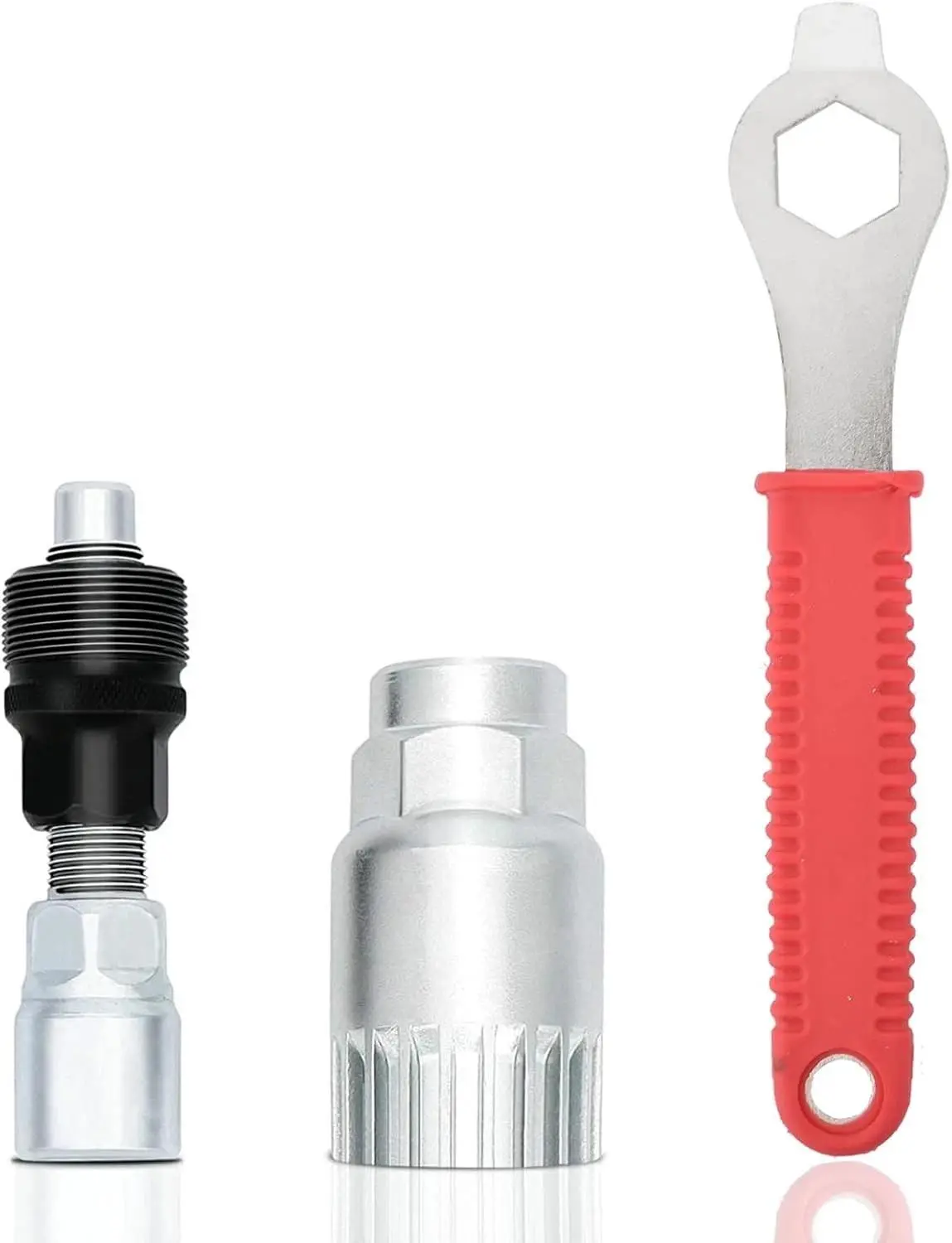 3-in-1 Bike Crank Puller & Bottom Bracket Removal Tool Kit | Bicycle Crank Extractor for MTB, Road & Mountain Bikes