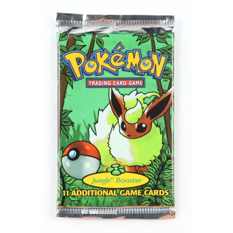 1999 pokemon fossil booster pack 1999 Pokemon Fossil Set Lapras Booster Pack (Sealed) – shophobbymall main image 1
