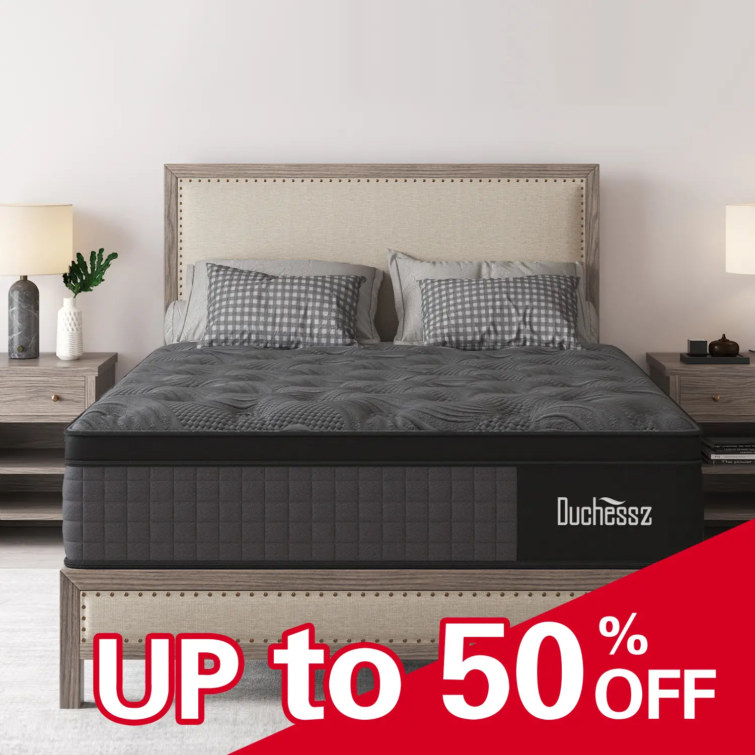 10"12"14" Twin Full Queen King Size Mattress in a Box Hybrid Spring with Gel Memory Foam and Individually Pocket Innerspring Euro Top Mattresses Medi