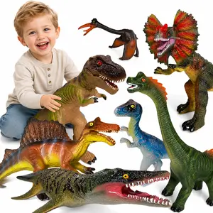 Dinosaur Toys for Kids 3-5 – 7 PCS Realistic Large Dinosaur Figures Soft Jumbo Dino Toy for Boys & Girls 5-7 Years Old – Toddler Boy, Animal Dino Toys