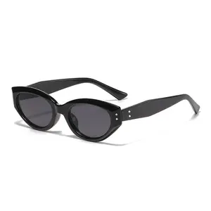 Retro Narrow Cat Eye Sunglasses | UV400 Protection Unisex Trendy Shades for Streetwear & Daily Wear