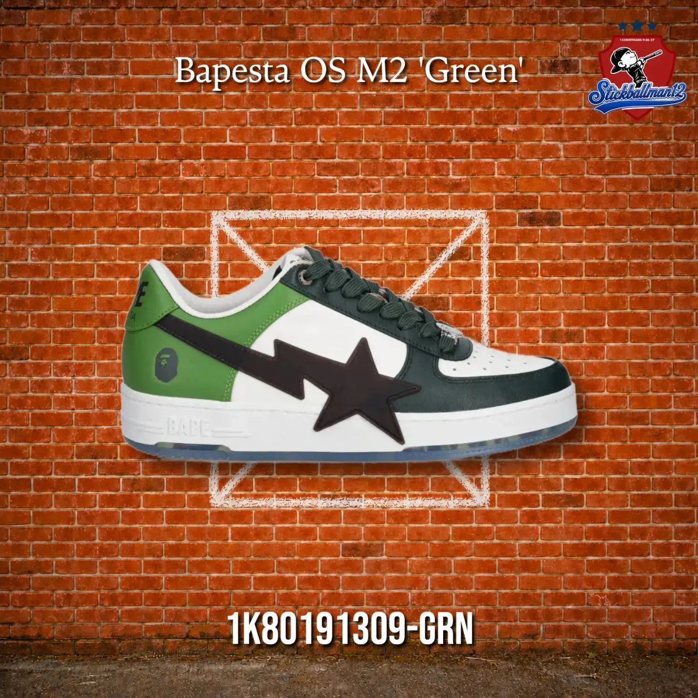 Bapesta OS M2 'Green' (1K80191309 GRN(