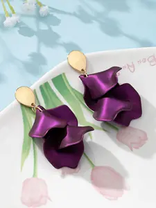 Elegant Petal Drop Earrings for Women, Trendy Jewelry, Perfect for Parties, Evening Events, or Valentine's Day, Stylish Jewelry Accessory