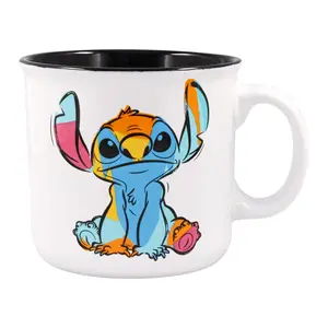 Disney Lilo & Stitch "Ohana" Ceramic Camper Mug | Holds 20 Ounces