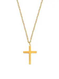 Stainless Steel Necklace with Fashionable Cross Design, Unisex Versatile Accessory for Daily Wear and Parties, Stylish Men's Jewelry