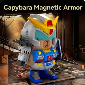 Fully Armed Mecha Water Buffalo Action Figure, Beam Accessories Pilot Statue, Detachable Armor Bio Warrior Battle Robot Model, Anime Fan Gift, Anime Figures, Poseable Collectible