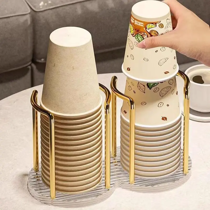 Disposable Cup Dispenser, 1 Count Paper Cup Holder, Cup Storage Rack, Drinkware Accessories for Home Restaurant, Cup Holder Stand