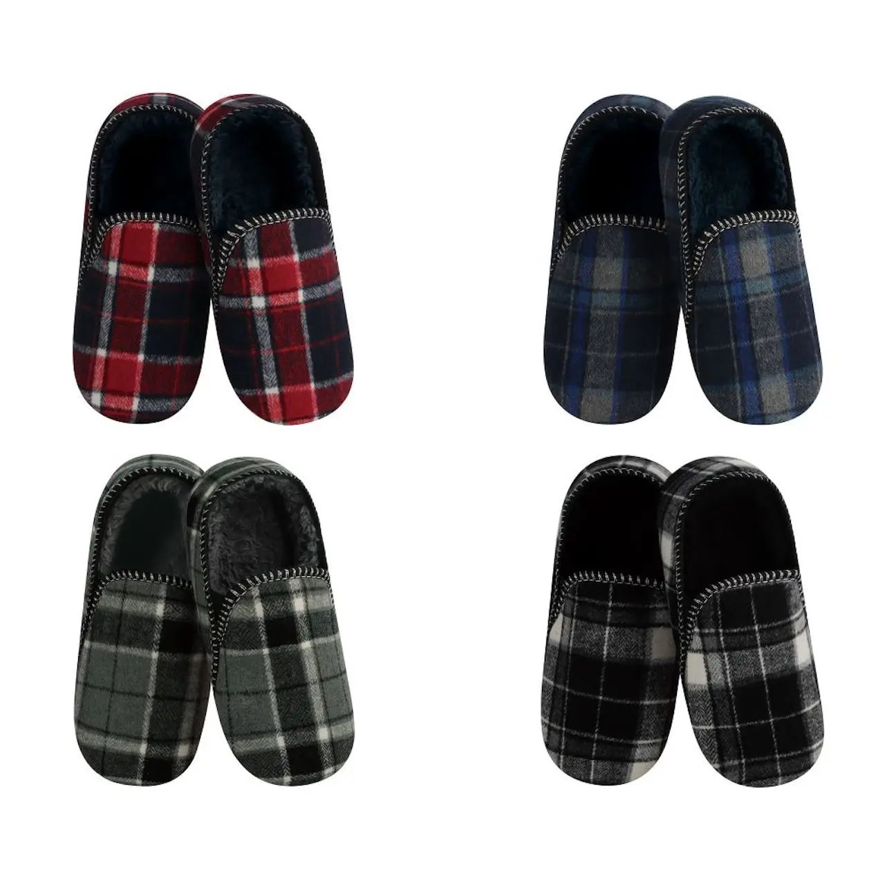 Alpine Plaid Snoozies Slippers - Mens