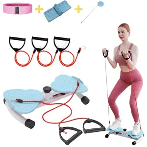 KBPAZ Waist Twister Machine with Resistance Bands - Ab Twist Board Non-Slip Twisting Machine Core Workouts for Home Gym Exercise Lover(Blue) KBPAZ Home Gym