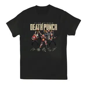Heavy Metal Rock Music Fan Tee, Vintage Concert Style Graphic Shirt, FFDP Band Members Print, Gift for Metalhead Rock Fans Men Women