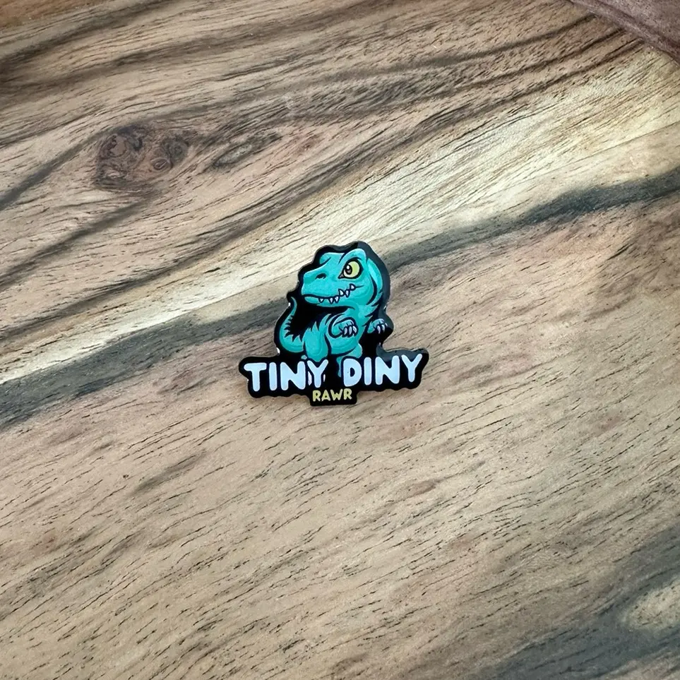 Tiny Diny Enamel Pin