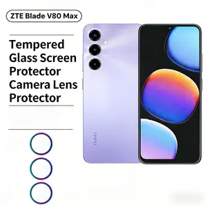 3pcs Zte Blade V80 Max Camera Lens Film, Metal Eagle Eye Lens Protector, Durable & Scratch-Resistant, Perfect Fit for Zte Blade V80 Max