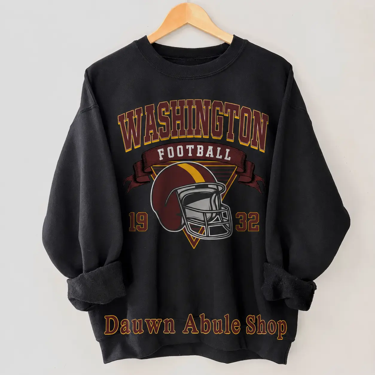 Washington Football 19 32 Adult and Youth Crewneck & T-Shirt, Washington Football merch, youth graphic tees, Washington Fan Gift, Sunday Football Apparel, men's stuff, youth clothing