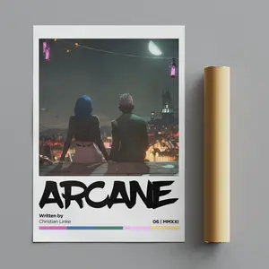 Unframed, Room Decor, Wall Art, Arcane Poster, Movie Poster, Wall Decor, Anime Poster, Premium Matte Vertical Posters, Minimalist Poster