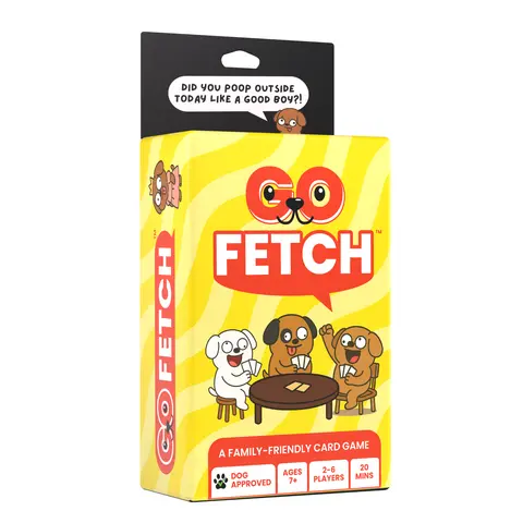 Go Fetch - The Go Fish Family Party Game Where You Talk To Everyone Like Dogs - 52 Cards + 2-6 Players - Dog Approved Ages 8+
