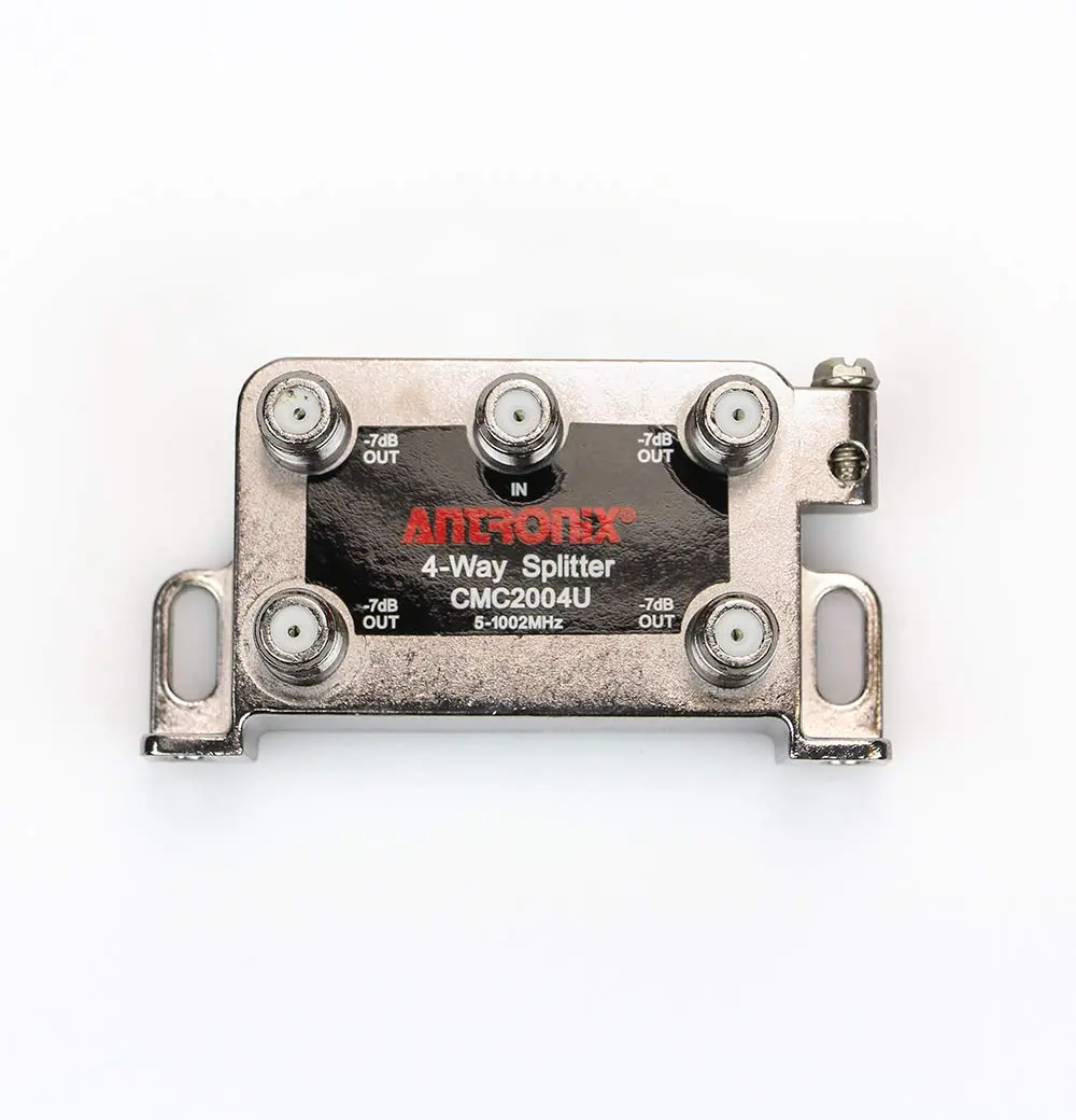 Antronix CMC2004U 4-Way Universal MoCa Splitter -3.5dB -7dB 5-1002 MHz High Performance for Coax Cable TV & Internet