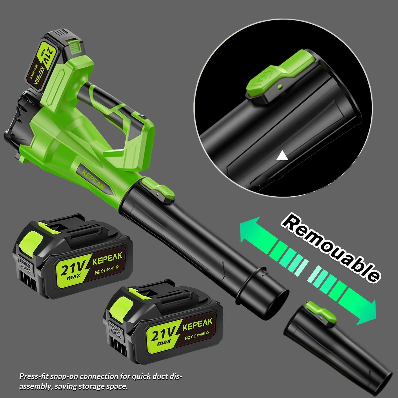 Turbo Jet Blower,Leaf Blower, Violent Turbo Fan, Pure Copper Motor,Car Drying After Wash,Cordless Leaf Blower Brushless Motor, 10-Cell 1300mAh Dual Battery Powered Electric Blower with Nylon Collection Bag,for Valentine’s Day Gift