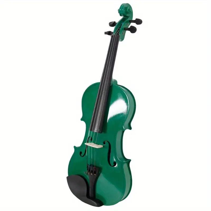 4/4 Full-Size Traditional 4-String Acoustic Violin Professional Kit for Beginner Students, Basswood Construction with Back, 1366g/48.18oz Weight, Hard Case, Bow, Violin Rosin & Accessories