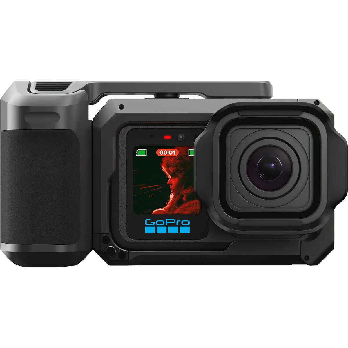 GoPro MISSION 1 PRO Grip Edition Action Camera, Handheld Grip with Built-in Batteries, Charging Function, High-Quality Lens for Smooth Recording