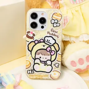 RORO CASE SET 【Chef Bear】original magnetic phone case set is suitable for iPhone 15 Pro Max and iPhone 15 Pro Protection Durable