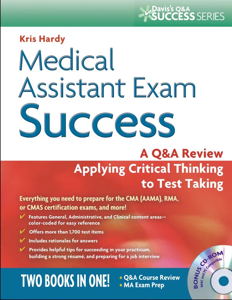 USED-Medical Assistant Exam Success: A Q&A Review Applying Critical Thinking to Test Taking [With CDROM] by Hardy, Kris (Paperback)