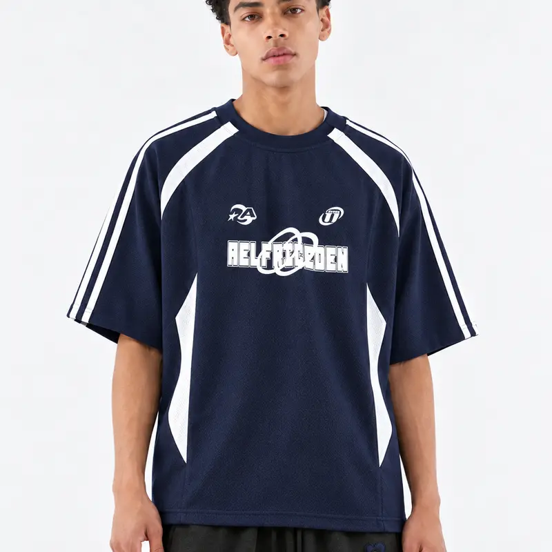 Aelfric Eden Men's Oversized Graphic Tee - 90s Unisex Streetwear Clothing, Contrast Color Vintage Graphic Tees, Casual Summer Male Clothing Tops, Gifts for Boyfriends,clothes for back to school,first day of school outfits,sohochic